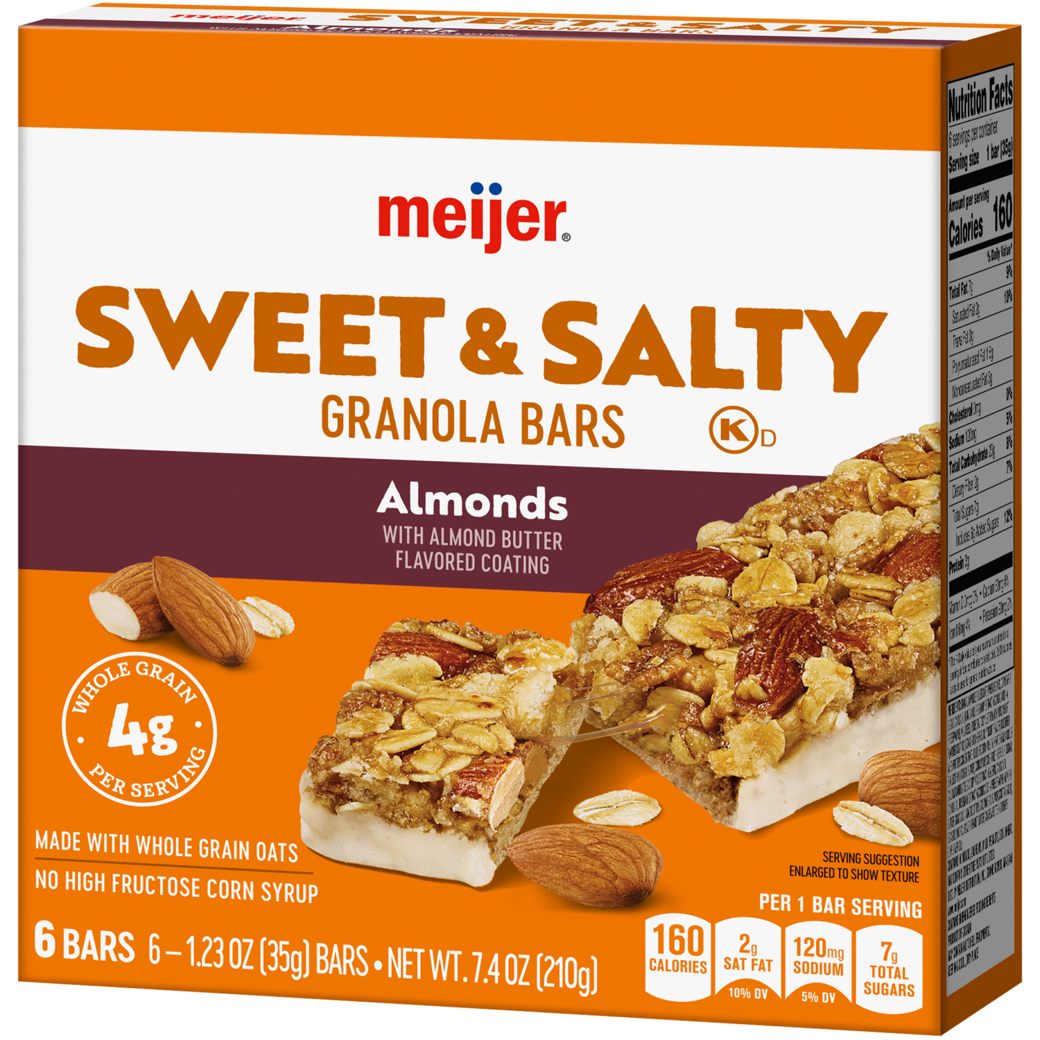slide 7 of 8, Meijer Chewy Sweet & Salty Nut Granola Bars, 6 ct