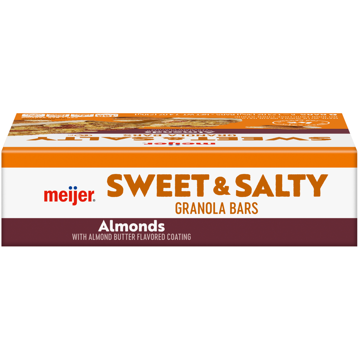 slide 8 of 8, Meijer Chewy Sweet & Salty Nut Granola Bars, 6 ct