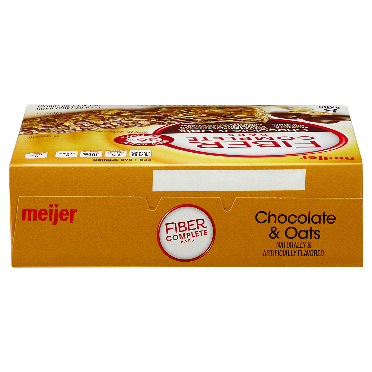 slide 8 of 8, Meijer Fiber Complete Bars, Chocolate & Oats, 5 ct