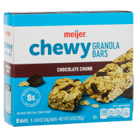 slide 6 of 29, Meijer Chewy Chocolate Chunk Granola Bars, 8 ct