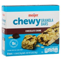 slide 14 of 29, Meijer Chewy Chocolate Chunk Granola Bars, 8 ct