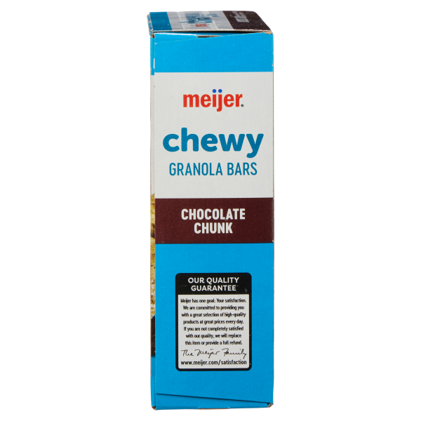 slide 13 of 29, Meijer Chewy Chocolate Chunk Granola Bars, 8 ct