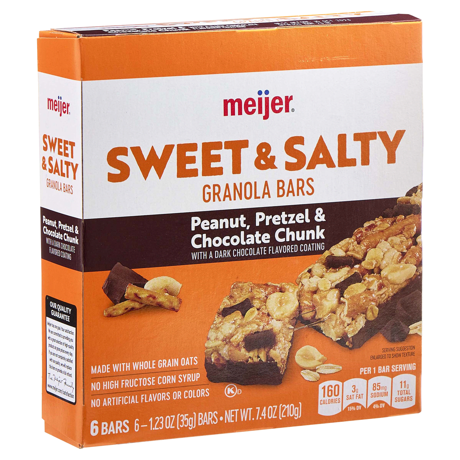 slide 4 of 4, Meijer Peanut Choc Chunk Pretzel Bar 7.4, 7.4 oz