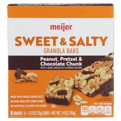 Meijer Peanut Choc Chunk Pretzel Bar 7.4