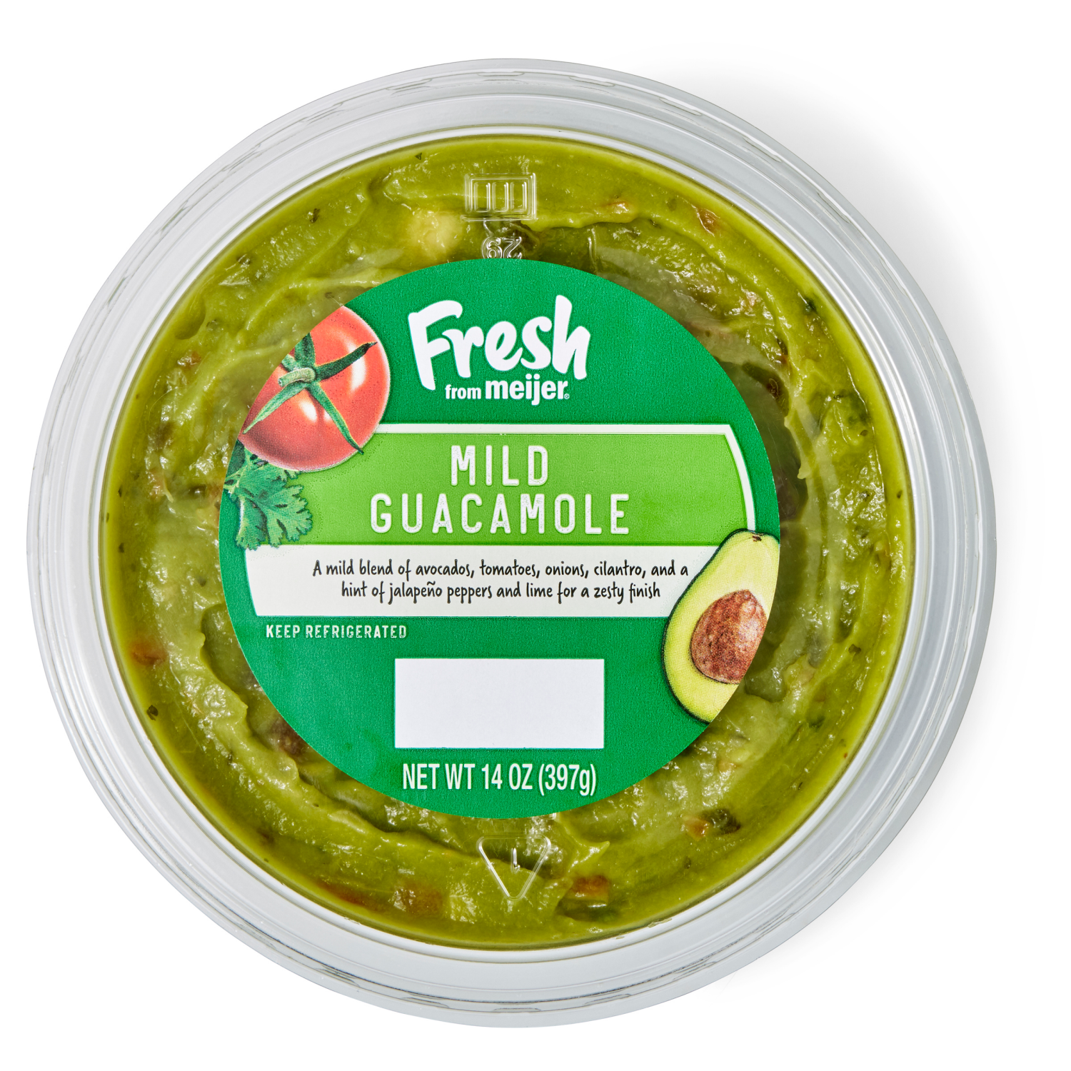 slide 1 of 2, Fresh From Meijer Mild Guacamole- 16 oz, 16 oz