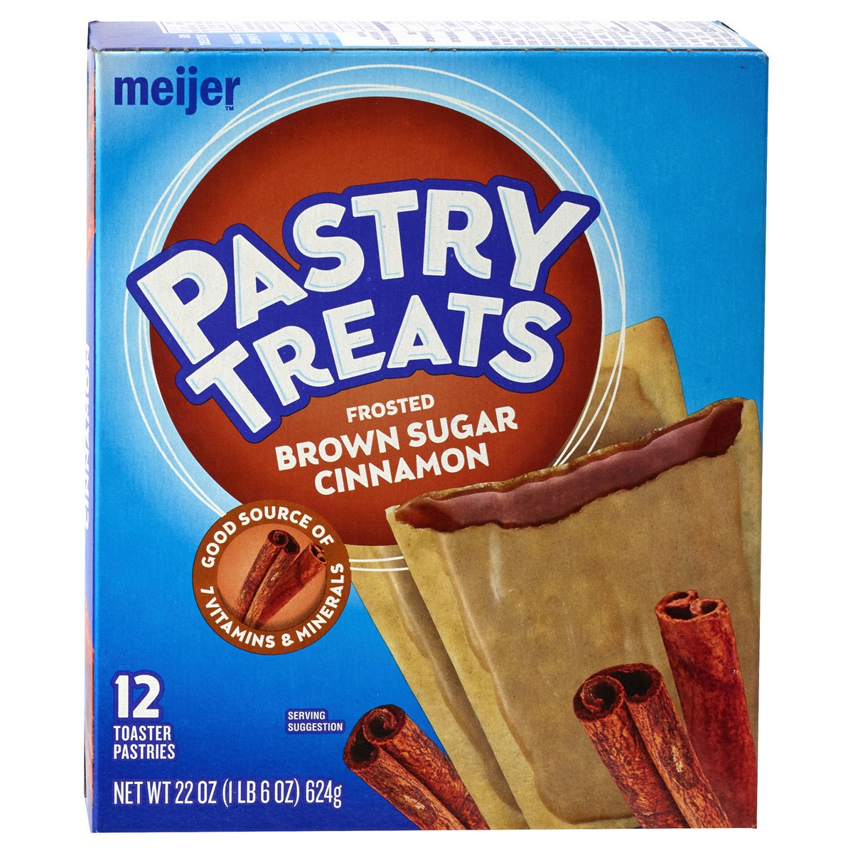 slide 4 of 4, Meijer Brown Sugar Cinnamon Frosted Pastry Treats, 12 ct