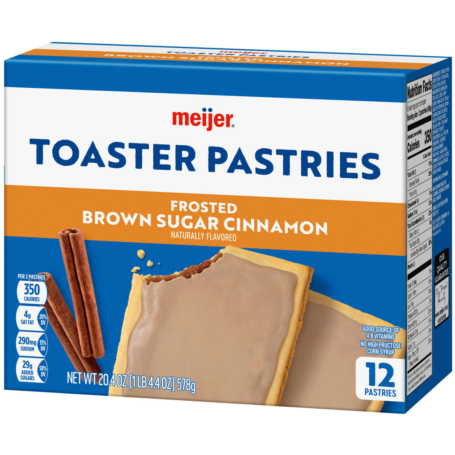 slide 7 of 8, Meijer Brown Sugar Cinnamon Frosted Pastry Treats, 12 ct