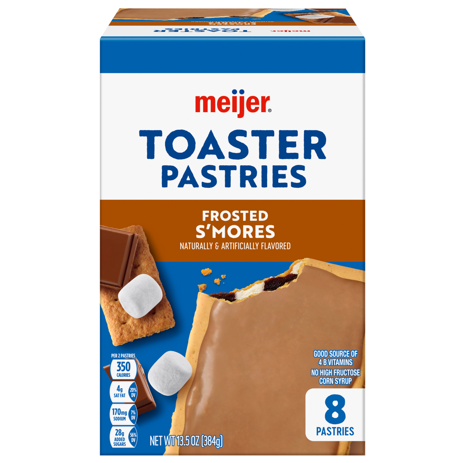 slide 2 of 8, Meijer Frosted S'mores Toaster Pastries, 8ct, 8 ct