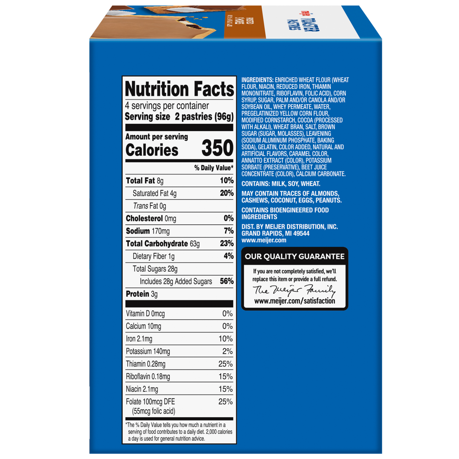 slide 3 of 5, Meijer Frosted S'mores Toaster Pastries, 8ct, 8 ct