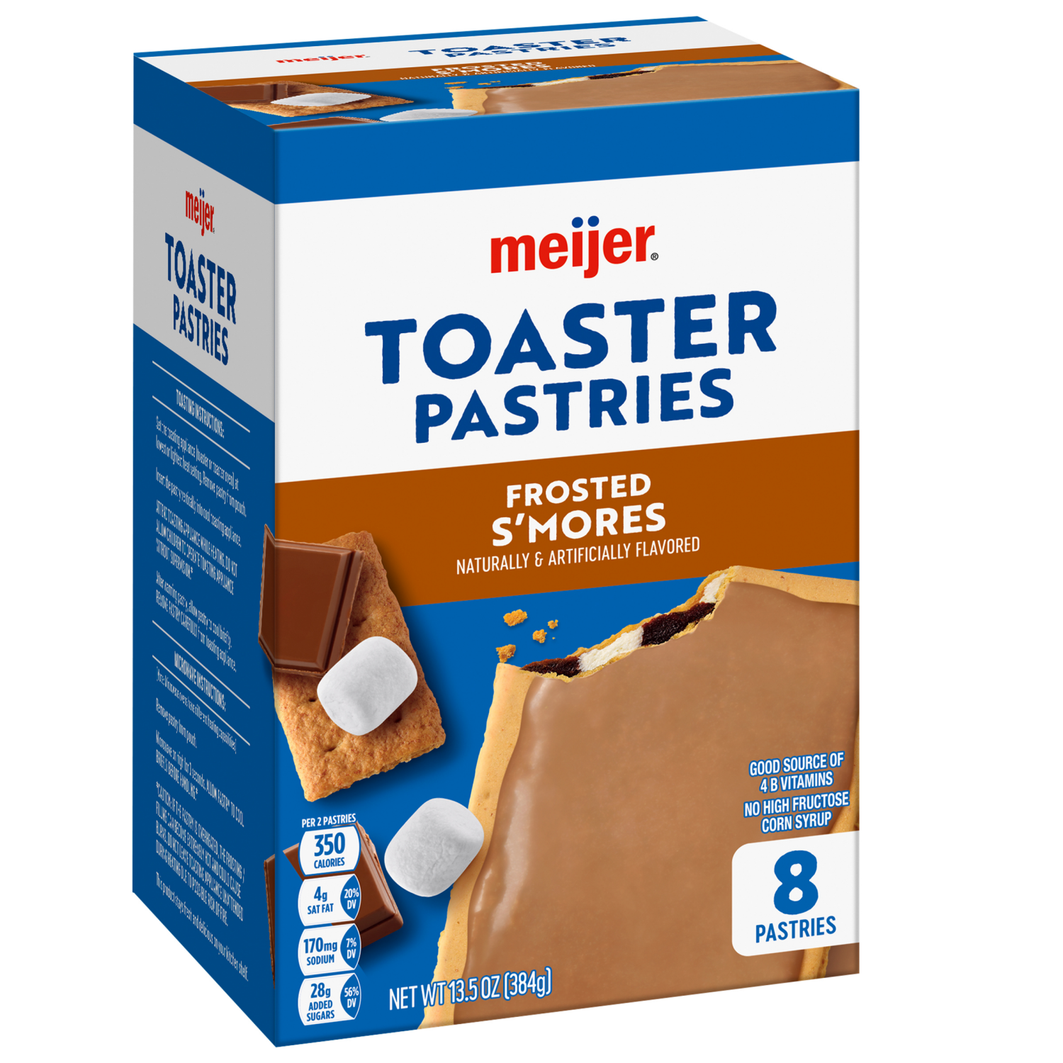 slide 4 of 5, Meijer Frosted S'mores Toaster Pastries, 8ct, 8 ct