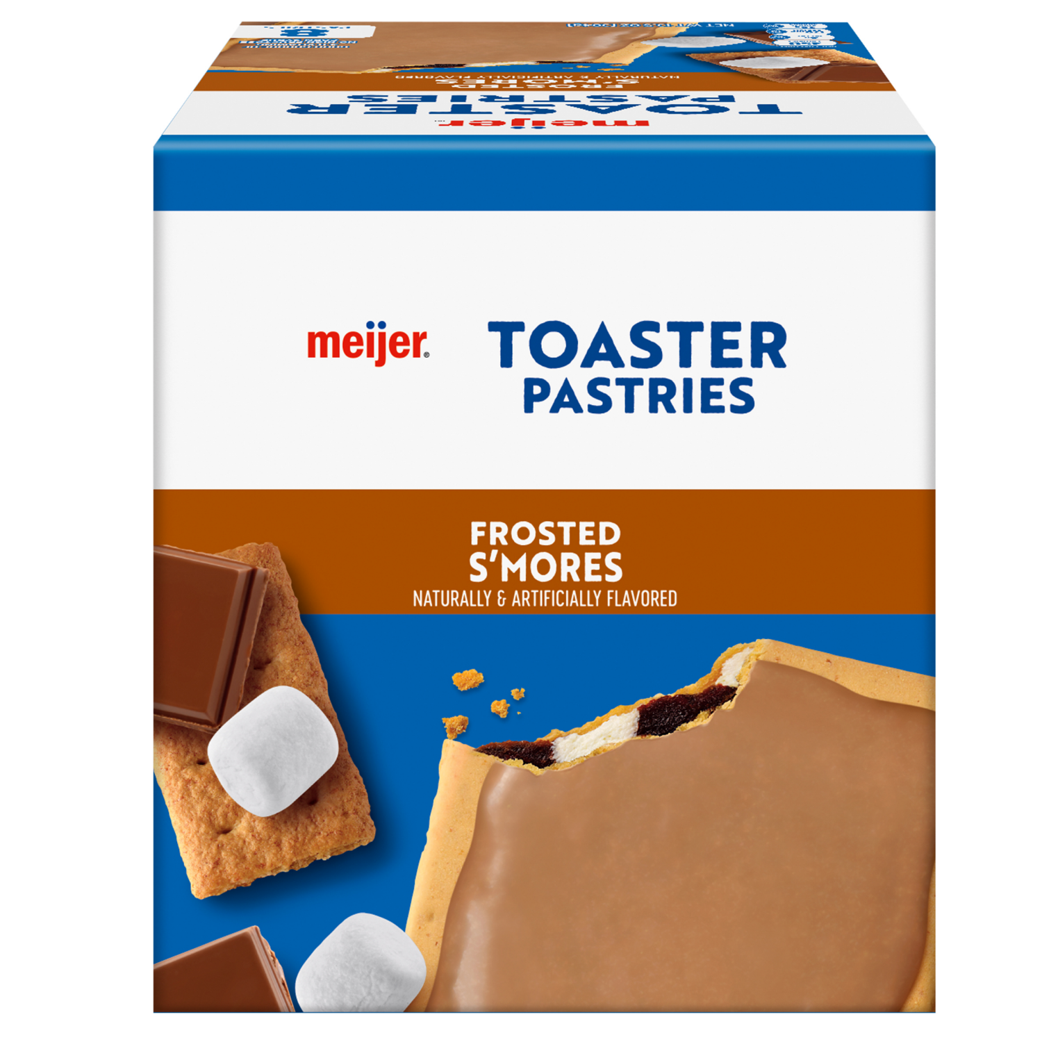 slide 5 of 5, Meijer Frosted S'mores Toaster Pastries, 8ct, 8 ct