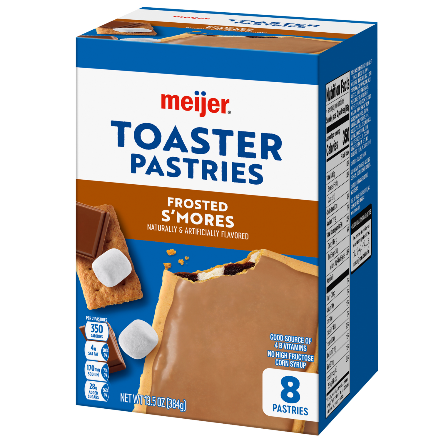 slide 7 of 8, Meijer Frosted S'mores Toaster Pastries, 8ct, 8 ct