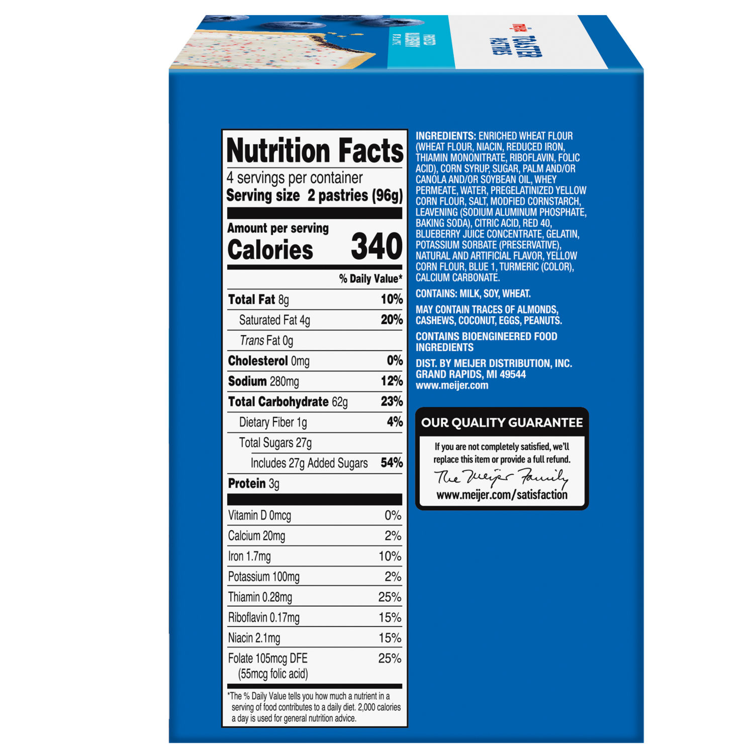 slide 3 of 5, Meijer Blueberry Frosted Toaster Treats, 8 ct