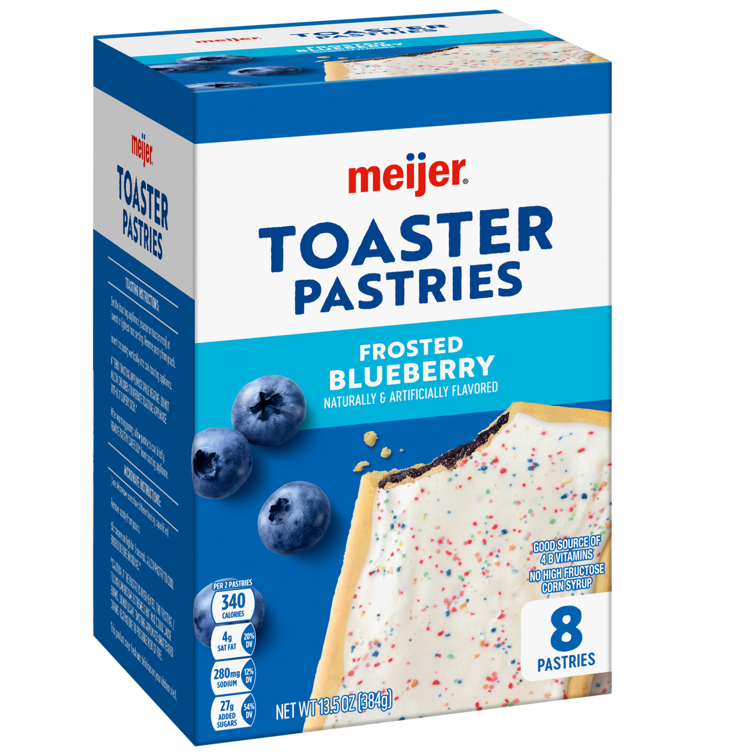 slide 4 of 5, Meijer Blueberry Frosted Toaster Treats, 8 ct