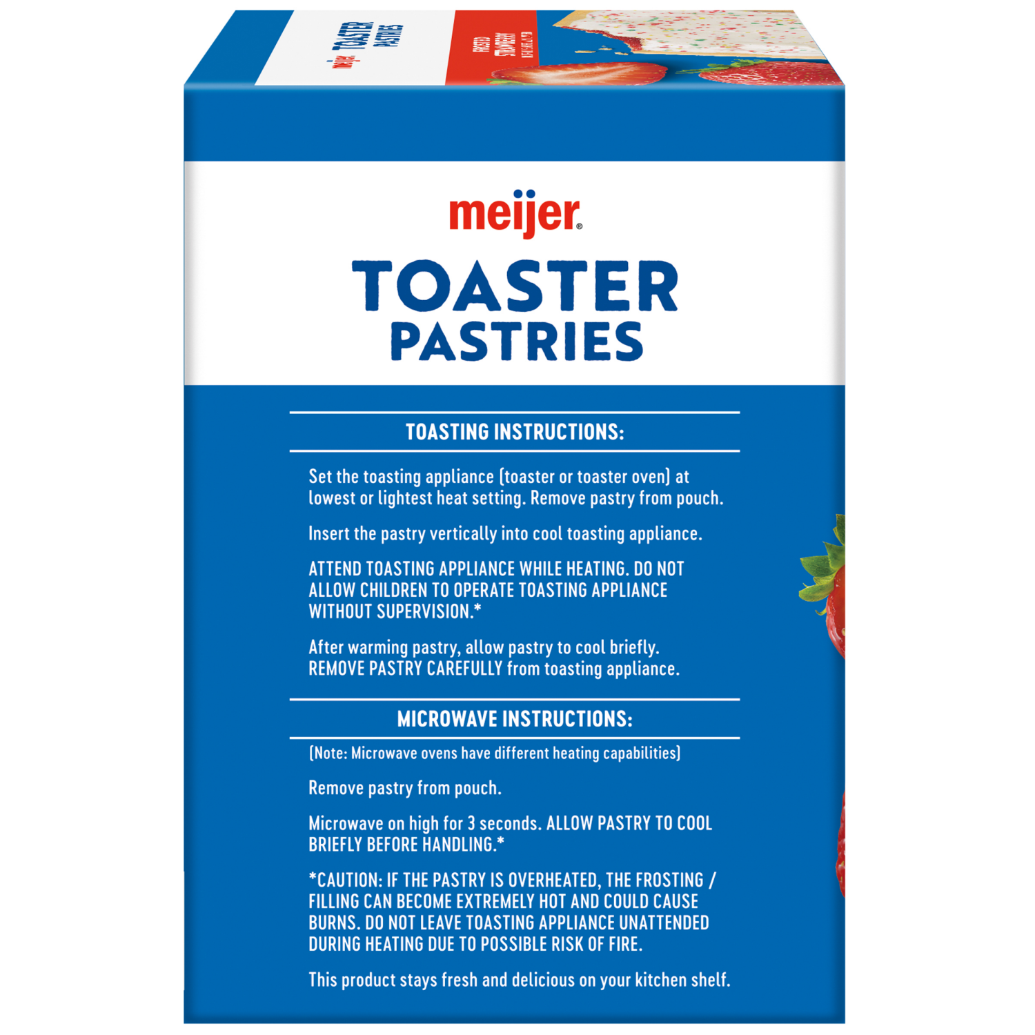 slide 2 of 5, Meijer Frosted Strawberry Pastry Treat, 14.27 oz