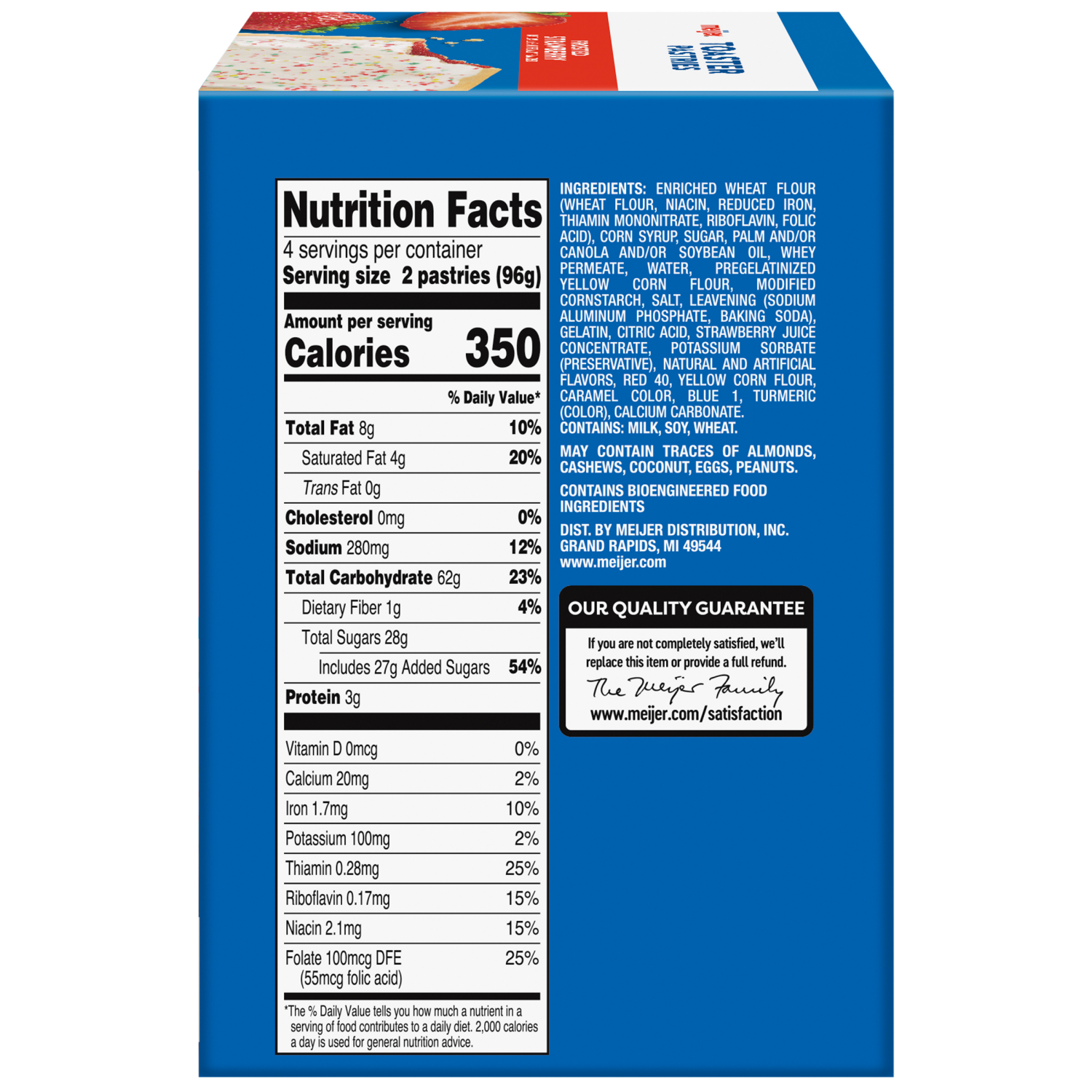 slide 3 of 5, Meijer Frosted Strawberry Pastry Treat, 14.27 oz