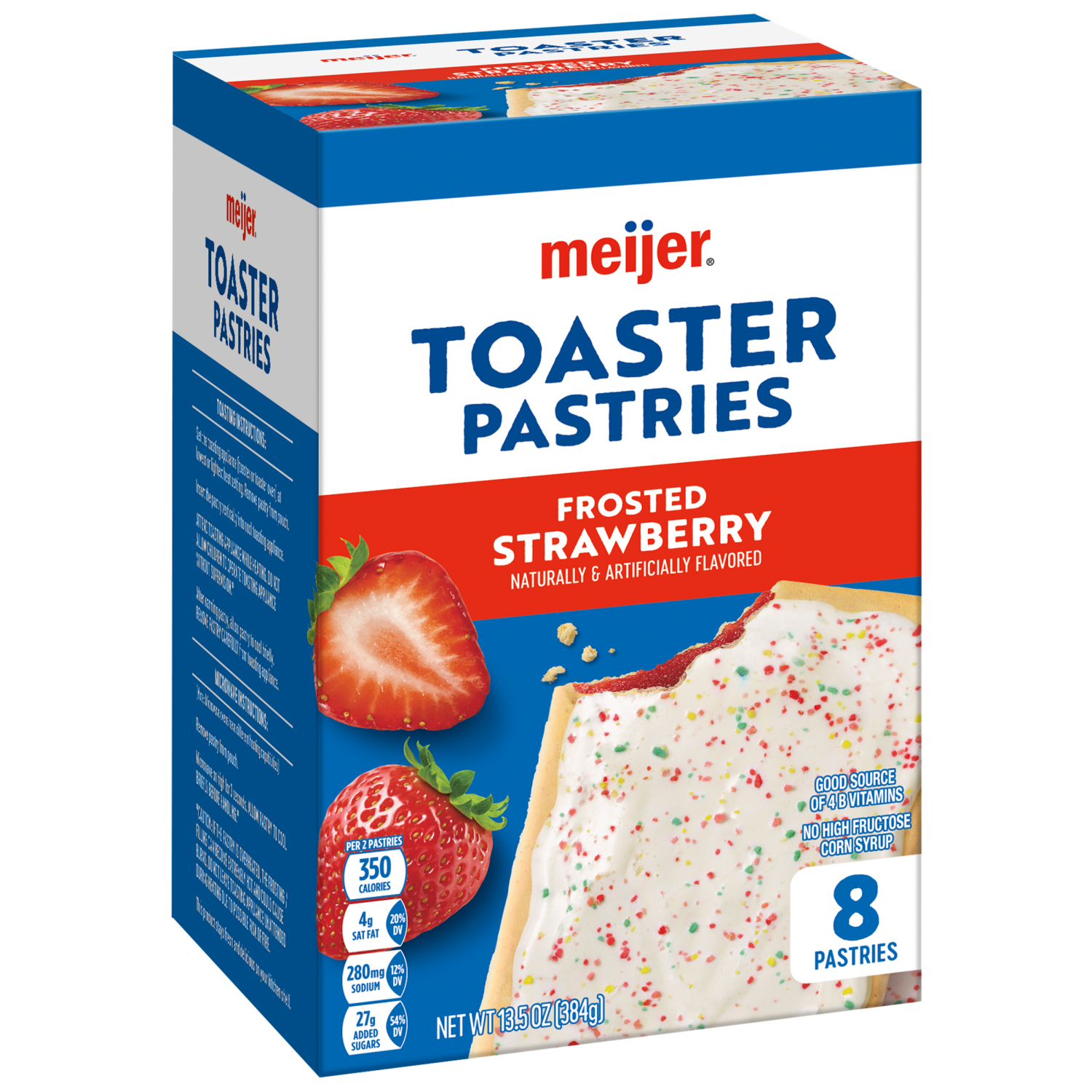 slide 4 of 5, Meijer Frosted Strawberry Pastry Treat, 14.27 oz