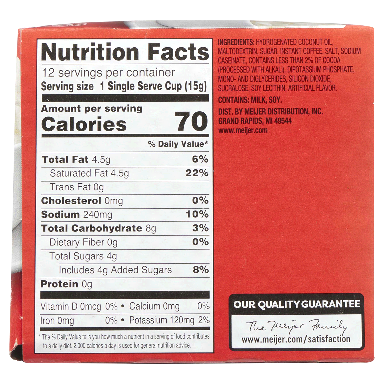 slide 3 of 5, Meijer French Vanilla Latte Coffee Pod- 12 ct, 12 ct