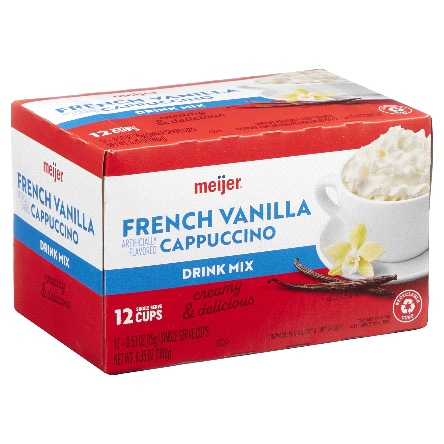slide 4 of 5, Meijer French Vanilla Latte Coffee Pod- 12 ct, 12 ct