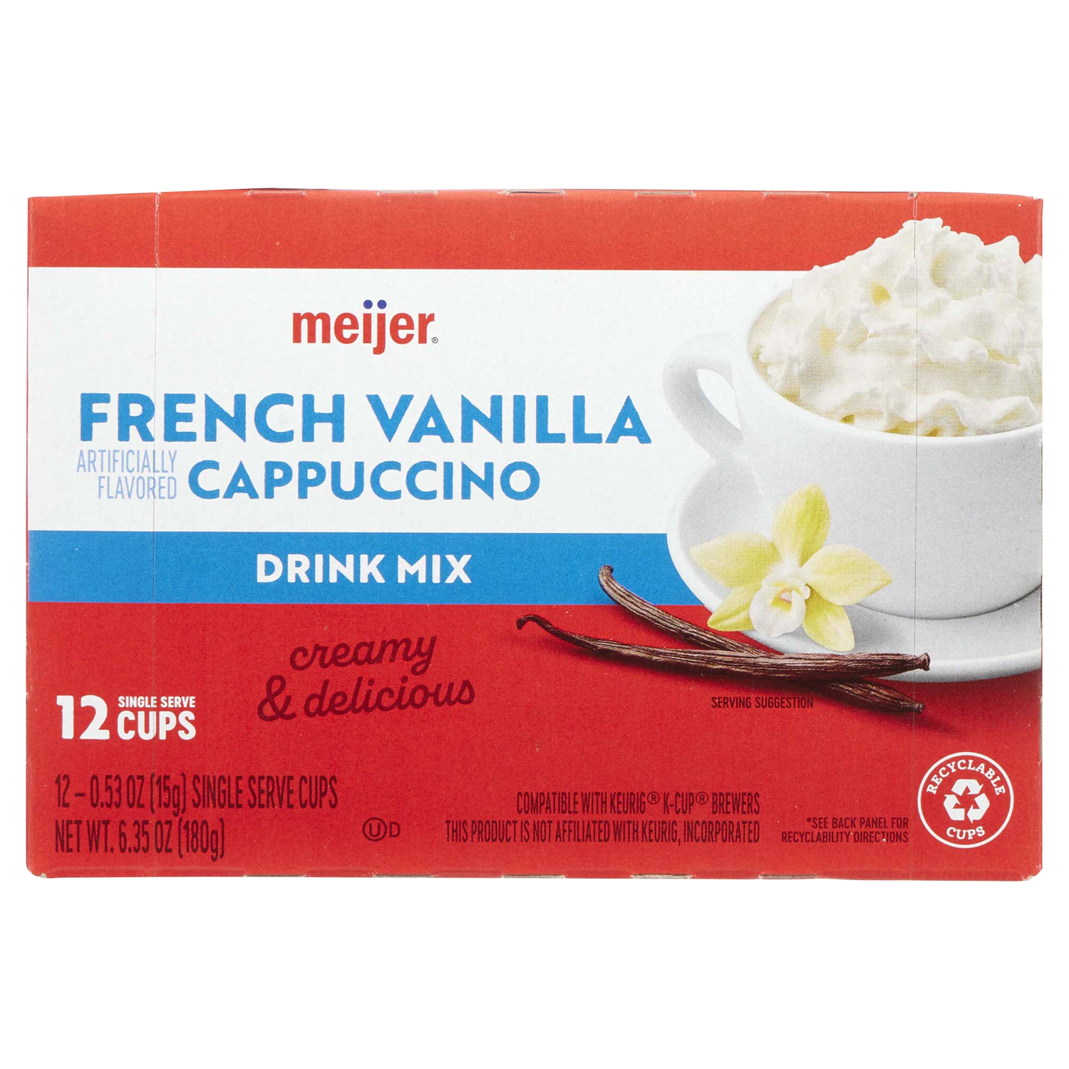 slide 5 of 5, Meijer French Vanilla Latte Coffee Pod- 12 ct, 12 ct