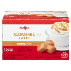 Meijer Caramel Latte Coffee Pods - 12 ct