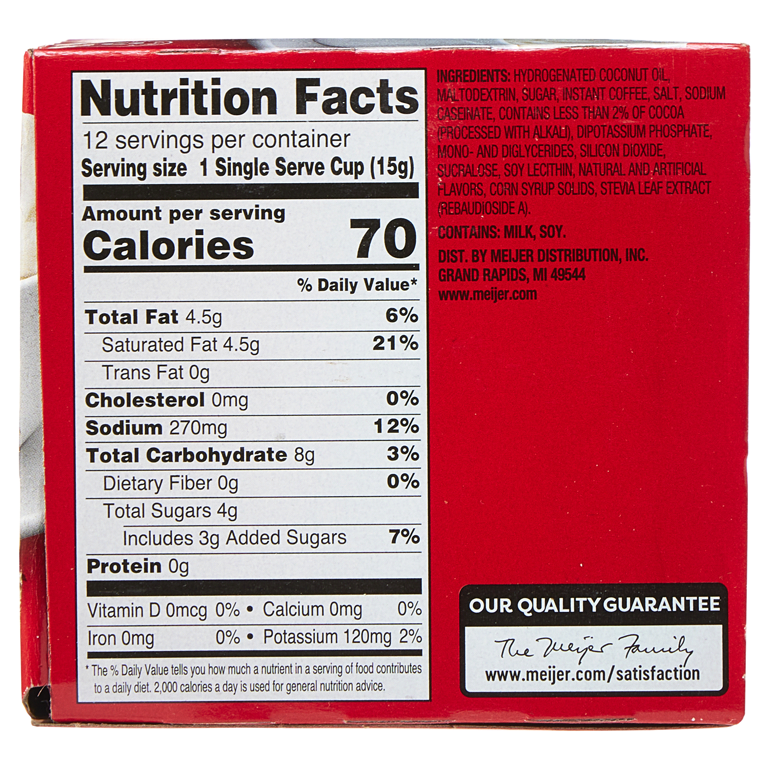 slide 2 of 2, Meijer Hazelnut Latte Coffee Pod - 12 ct, 12 ct