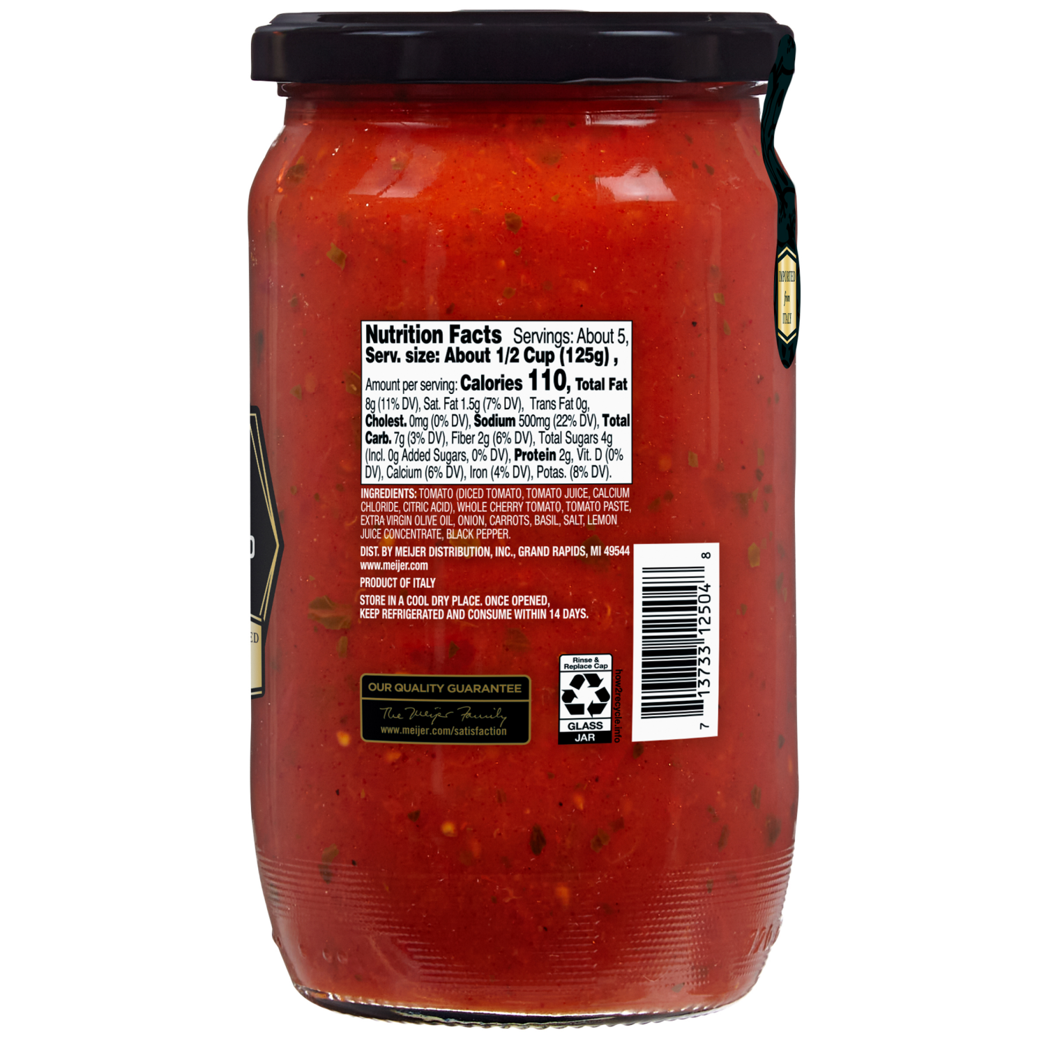 slide 3 of 3, FREDERIKS BY MEIJER Elevated PremiumWhole Cherry tomatoes&basil 24 oz, 24 oz