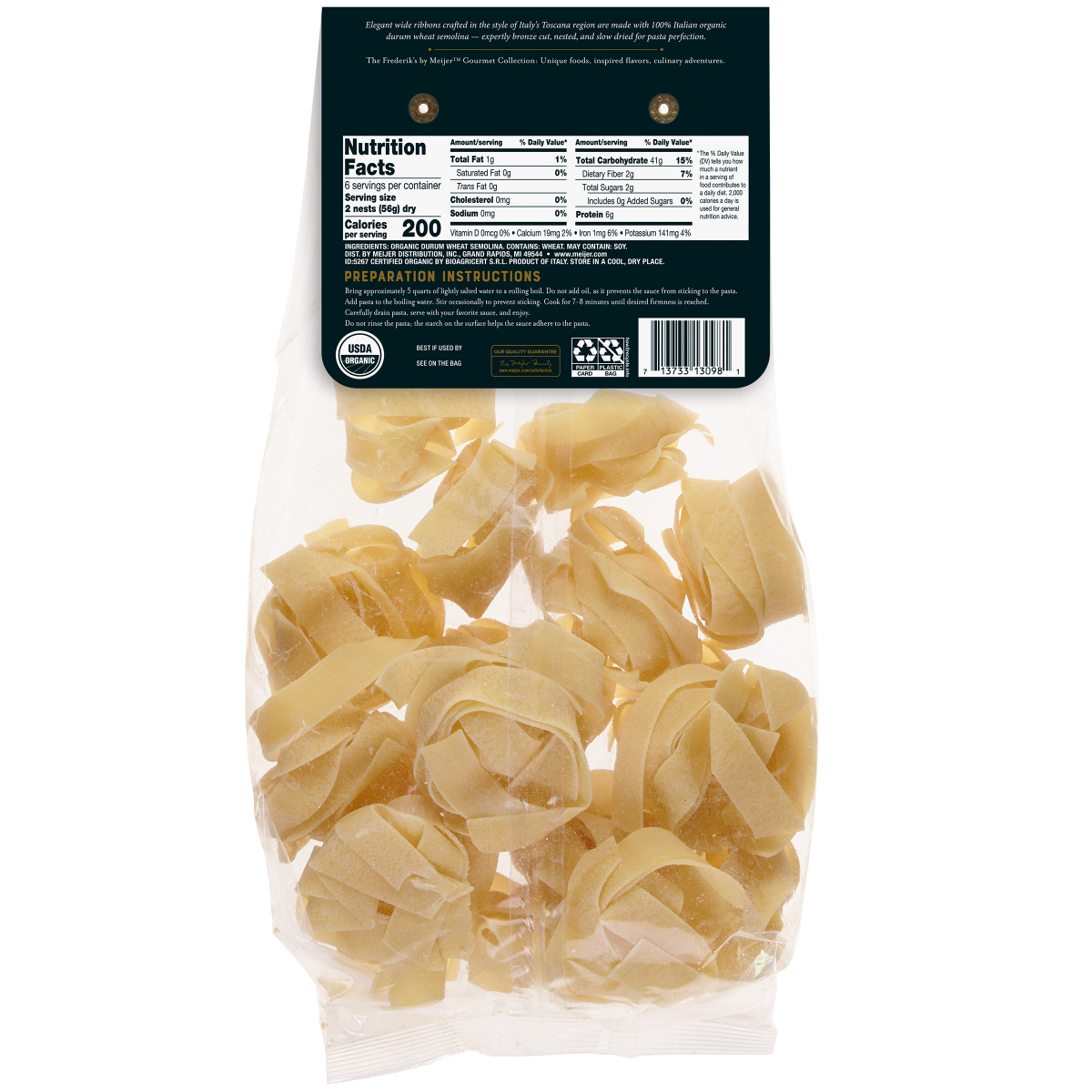 slide 2 of 2, FREDERIKS BY MEIJER Elevated PremiumFrederik's By Meijer Nested Pappardelle 12 oz, 12 oz