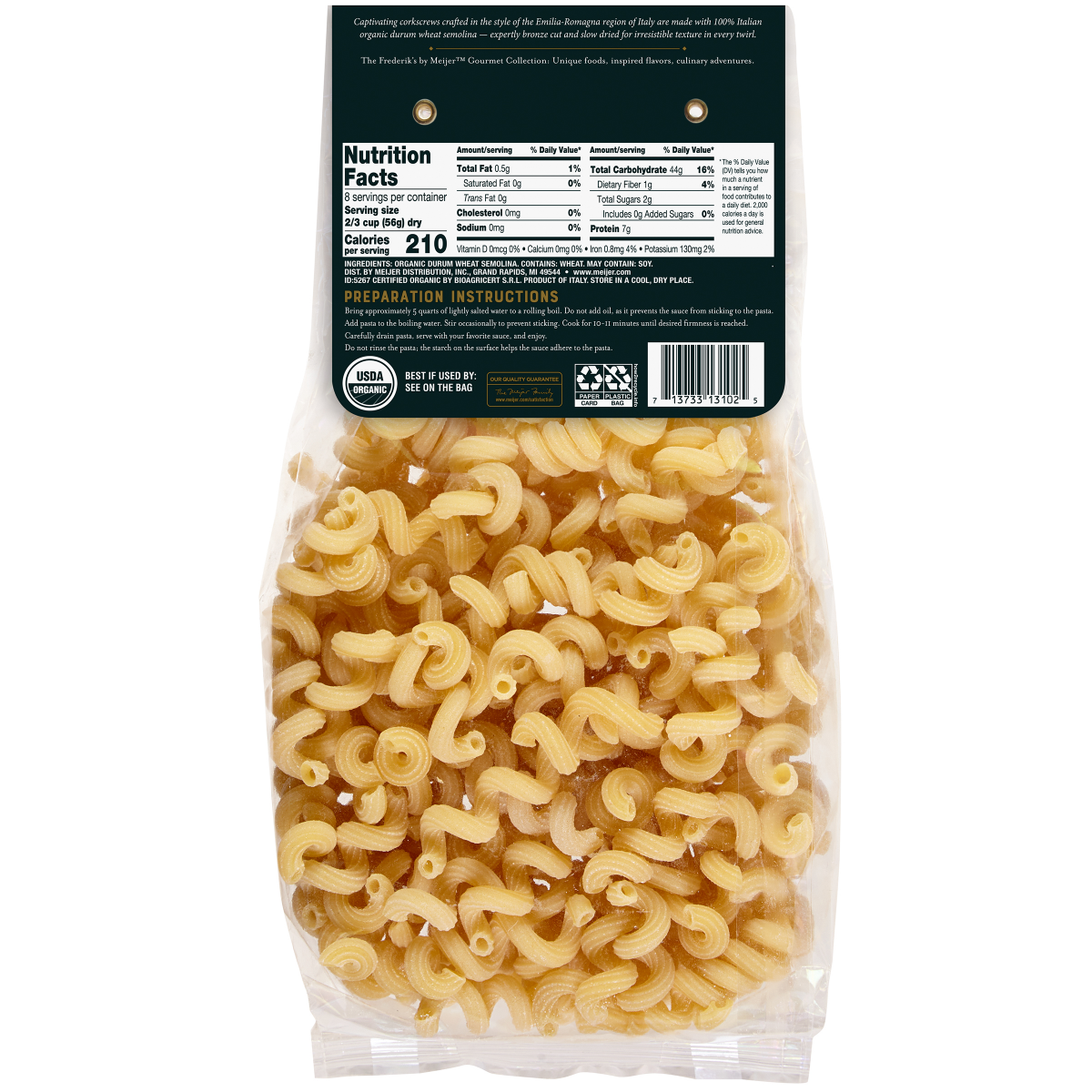 slide 2 of 2, FREDERIKS BY MEIJER Elevated PremiumFrederik's By Meijer Amorini Cavatappi Pasta 16 oz, 16 oz