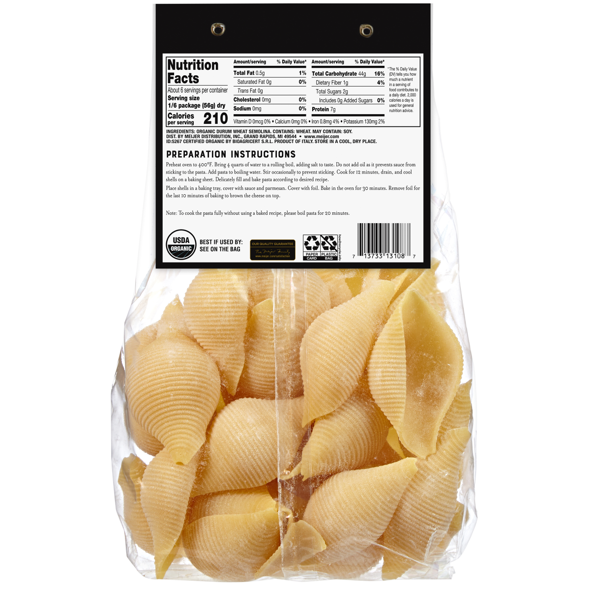 slide 2 of 2, FREDERIKS BY MEIJER Frederik'sFrederik's By Meijer Jumbo Shells (Conchiglioni ) - Bronze Cut 12 oz, 12 oz