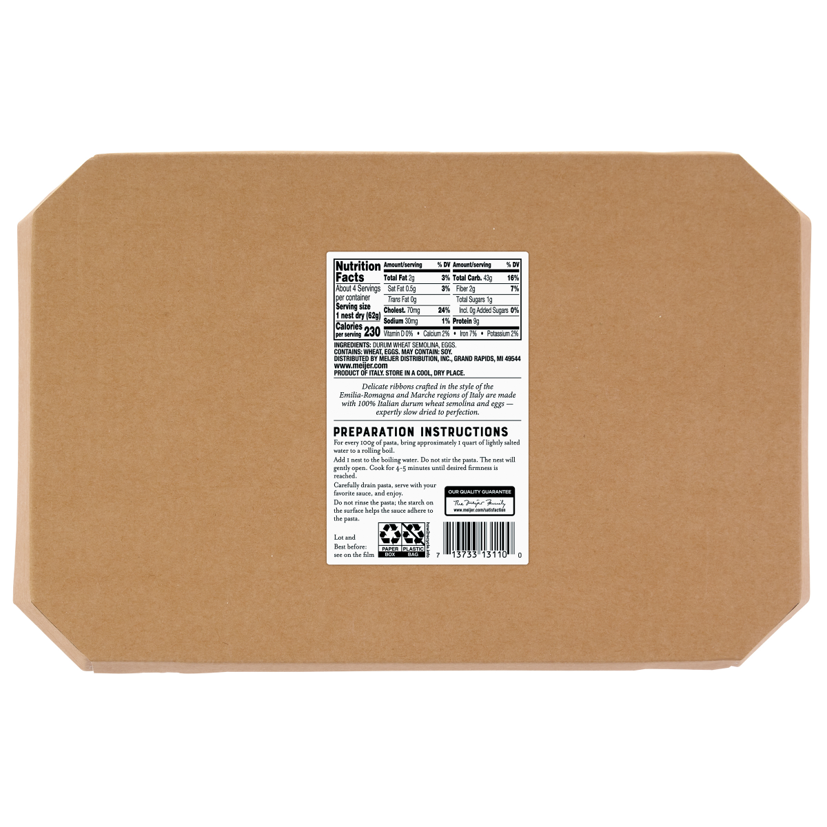 slide 2 of 2, FREDERIKS BY MEIJER Elevated PremiumFrederik's By Meijer Egg Nested Tagliatatelle 8.8 oz, 8.8 oz