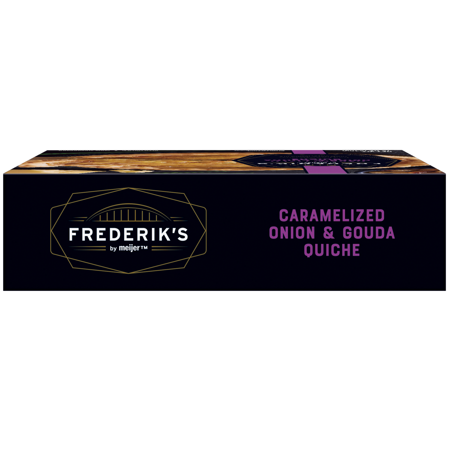 slide 5 of 5, FREDERIKS BY MEIJER Frederik's by Meijer Frozen Caramelized Onion & Gouda Quiche, 12 oz