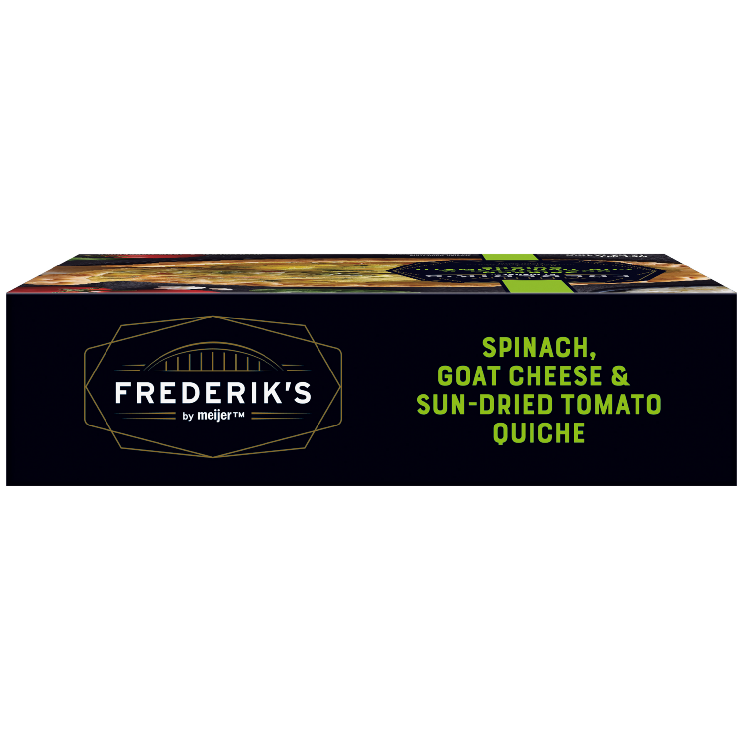 slide 5 of 5, FREDERIKS BY MEIJER Frederik's by Meijer Frozen Spinach Goat Cheese Sundried Tomato Quiche, 12 oz
