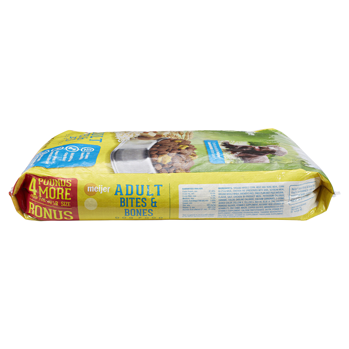 slide 2 of 5, Meijer Adult Bites & Bones Dry Dog Food, 40 lb