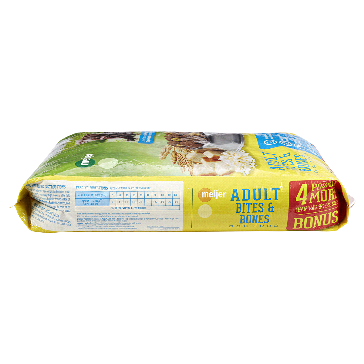 slide 3 of 5, Meijer Adult Bites & Bones Dry Dog Food, 40 lb