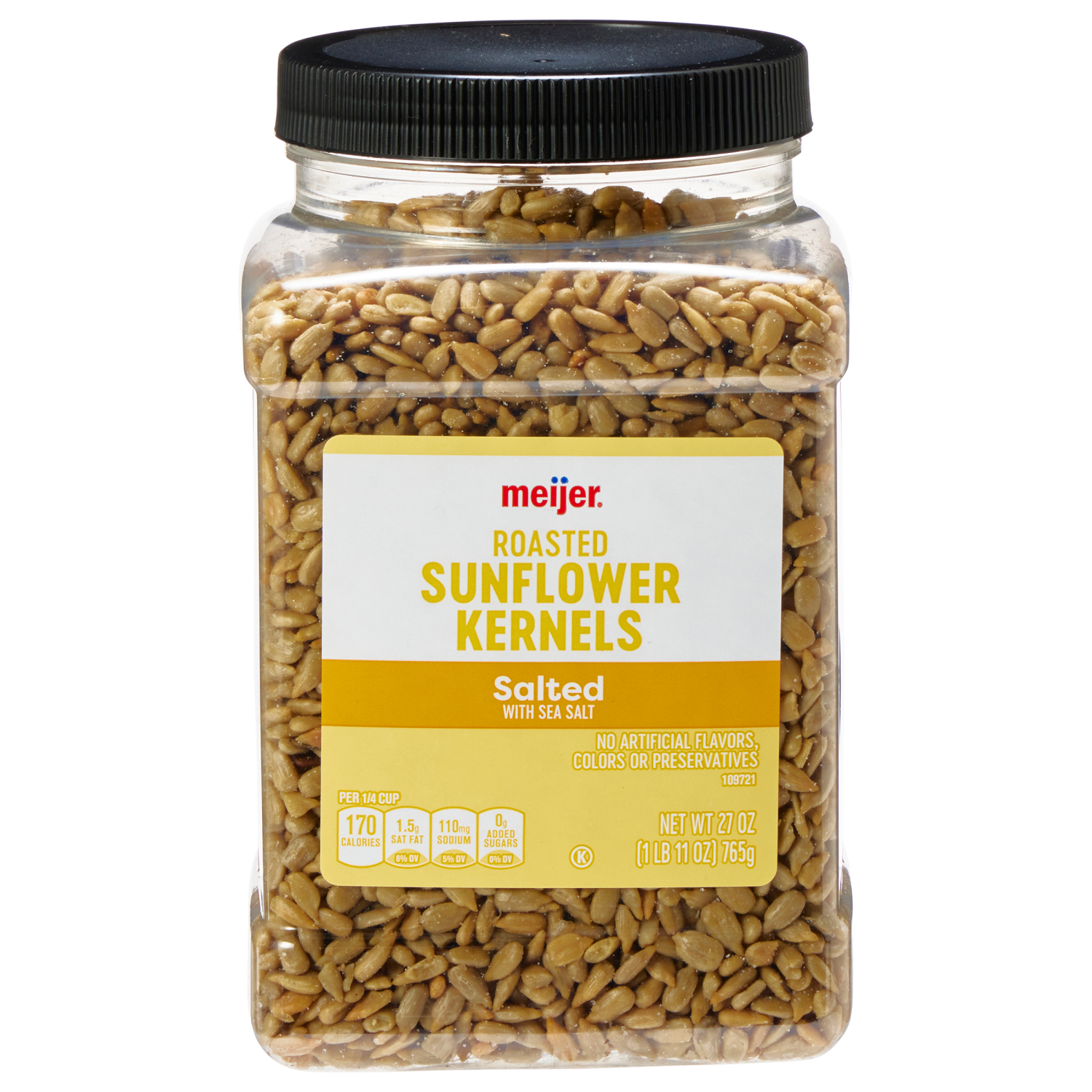 slide 1 of 4, Meijer Sunflower Kernals Salted, 27 oz