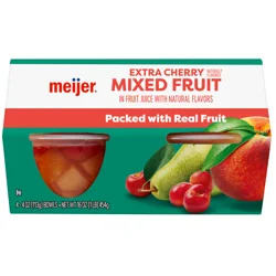 Meijer Mixed Fruit with Cherry in 100% Juice