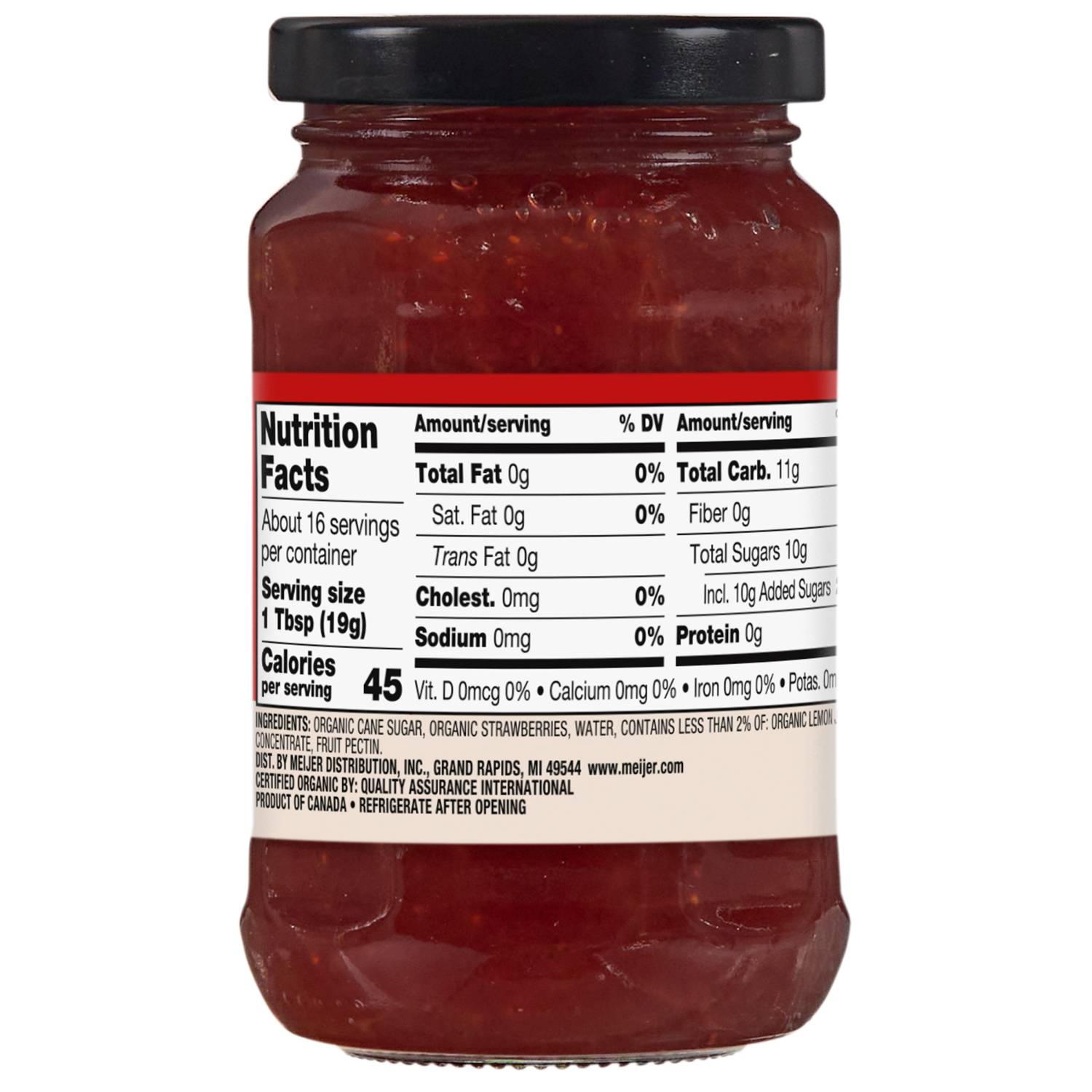 slide 5 of 5, True Goodness Organic Strawberry Fruit Spread, 11 oz