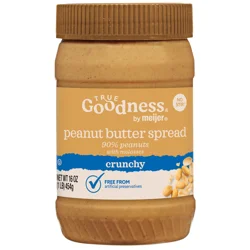 True Goodness No Stir Crunchy Peanut Butter Spread
