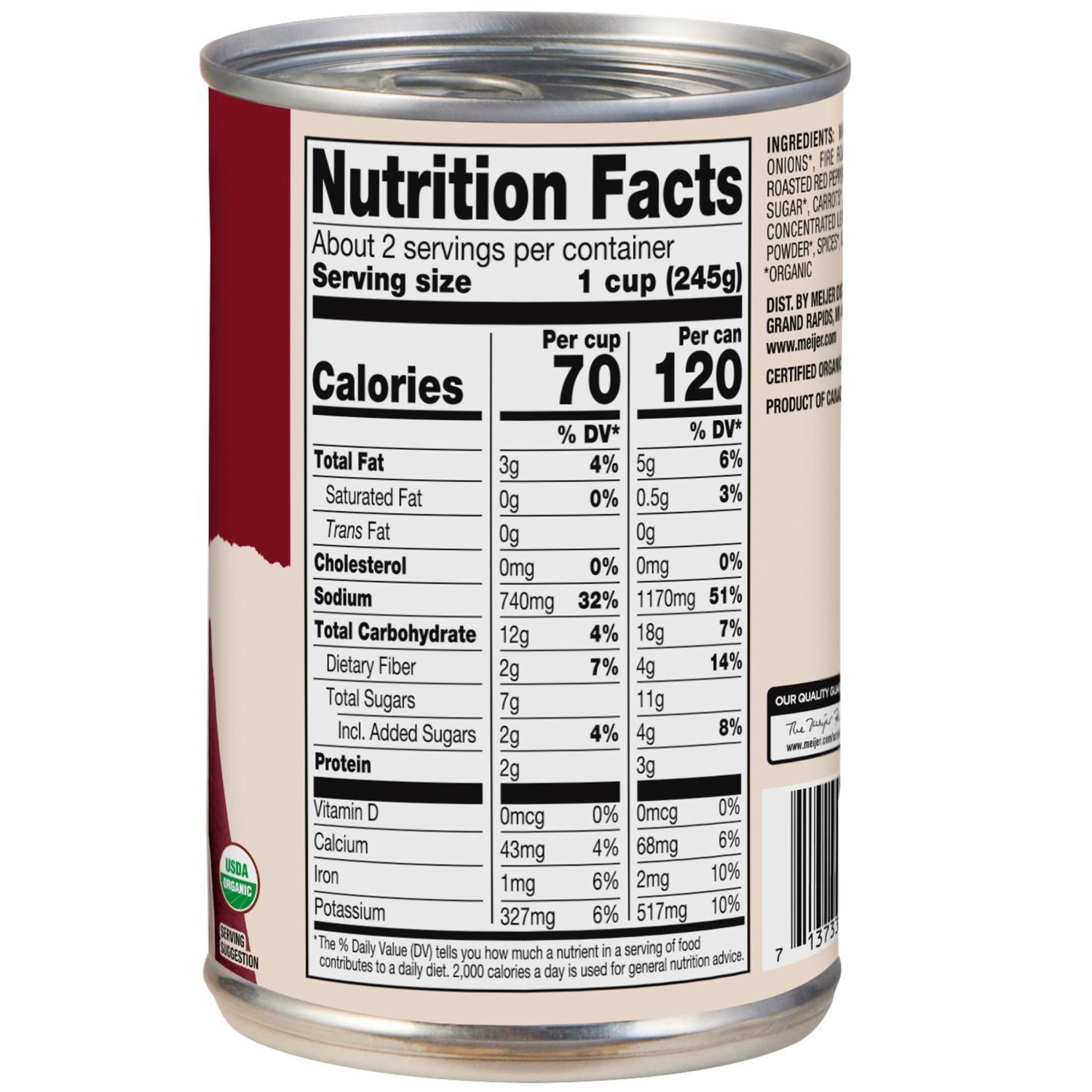 slide 2 of 3, True Goodness Organic Tomato Red Pepper Soup, 14.5 oz, 14.5 oz