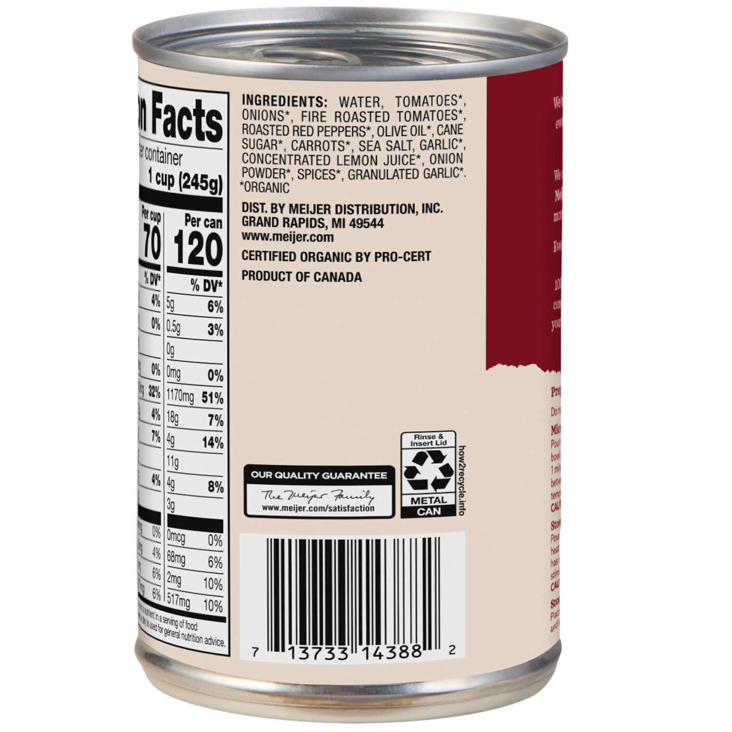 slide 3 of 3, True Goodness Organic Tomato Red Pepper Soup, 14.5 oz, 14.5 oz