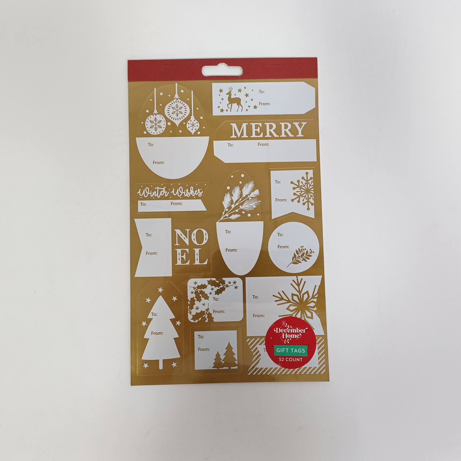 slide 2 of 5, Dh Gift Tags Sticker Books 4 Ast, 52 ct