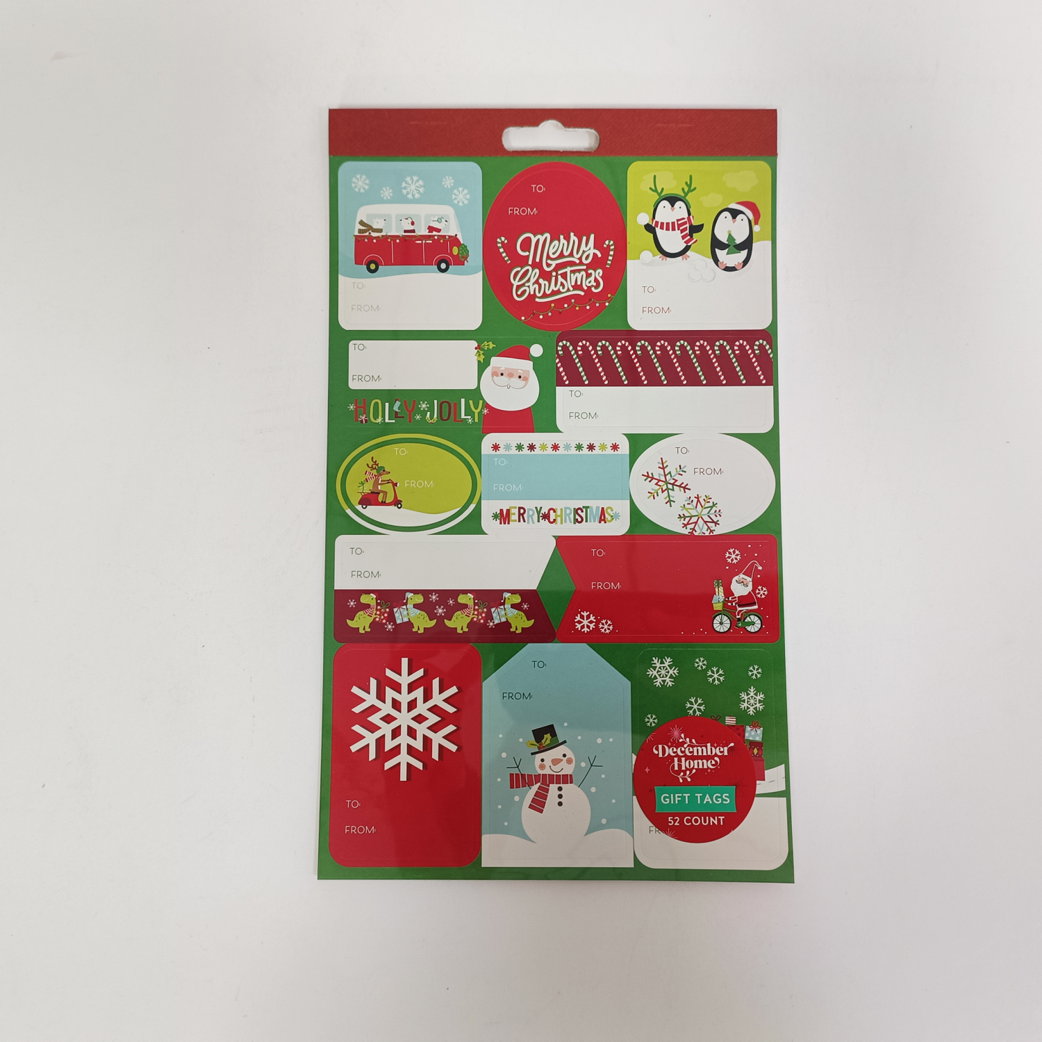 slide 3 of 5, Dh Gift Tags Sticker Books 4 Ast, 52 ct
