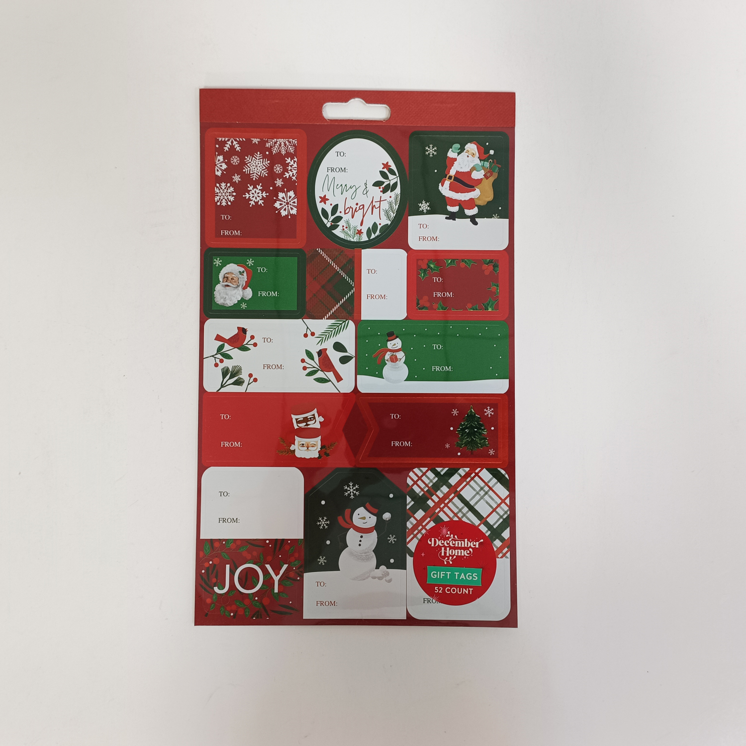 slide 5 of 5, Dh Gift Tags Sticker Books 4 Ast, 52 ct