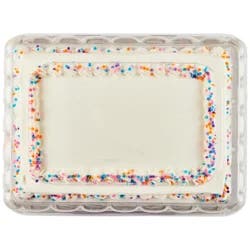 Fresh from Meijer Vanilla Celebration Cake, 1/4 sheet