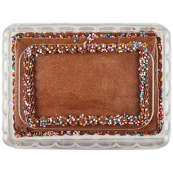 Fresh from Meijer Chocolate Celebration Cake, 1/4 Sheet