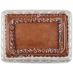 Fresh from Meijer Chocolate Celebration Cake, 1/4 Sheet