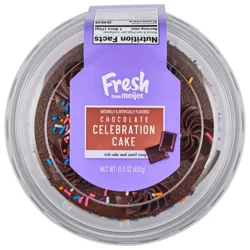 Fresh From Meijer Chocolate Celebration Cake 5in