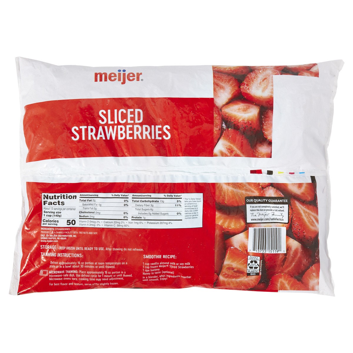 slide 2 of 2, Meijer Sliced Frozen Strawberries, 64 oz