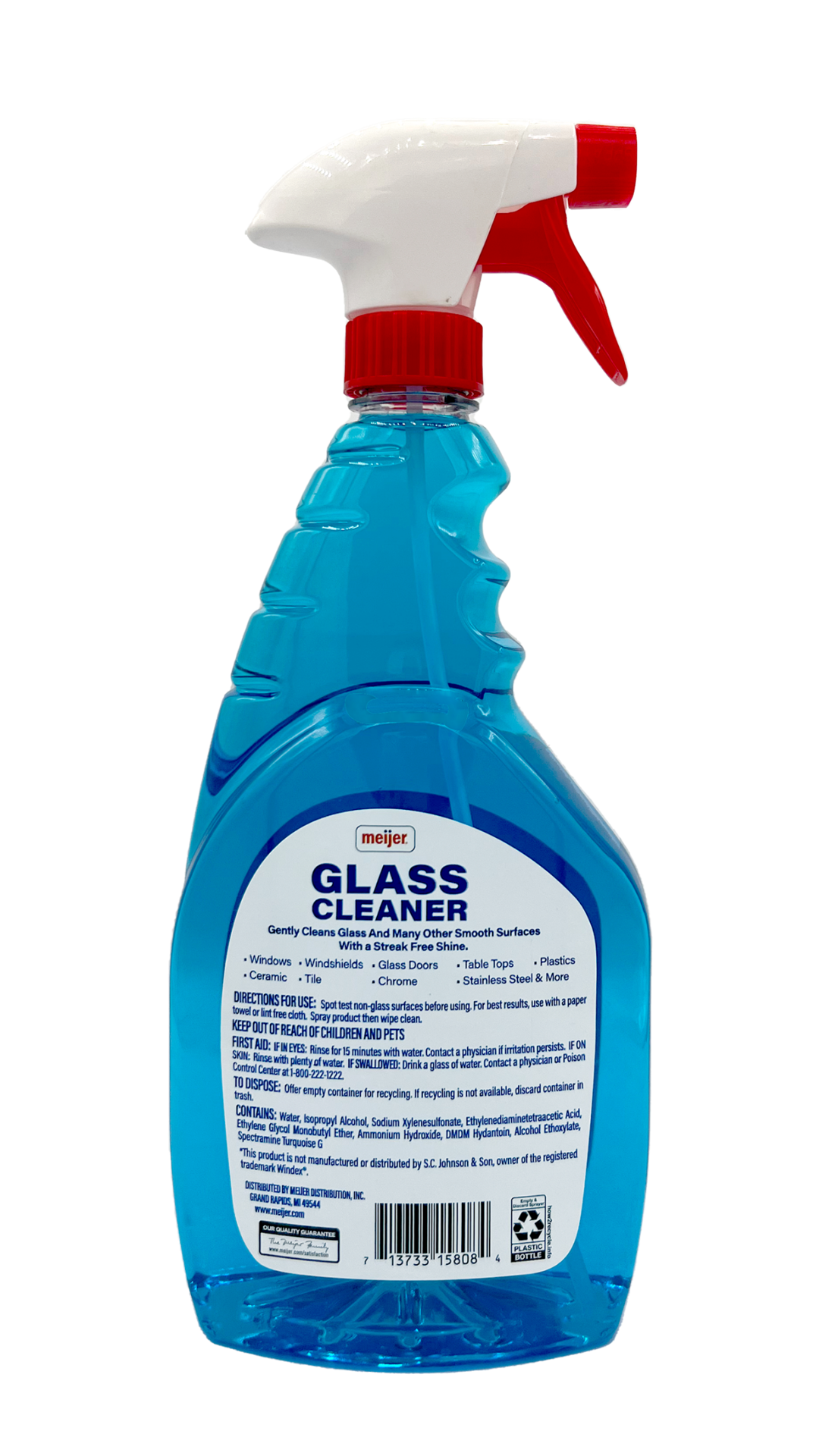 slide 2 of 2, Meijer Glass Cleaner with Ammonia, 32 oz